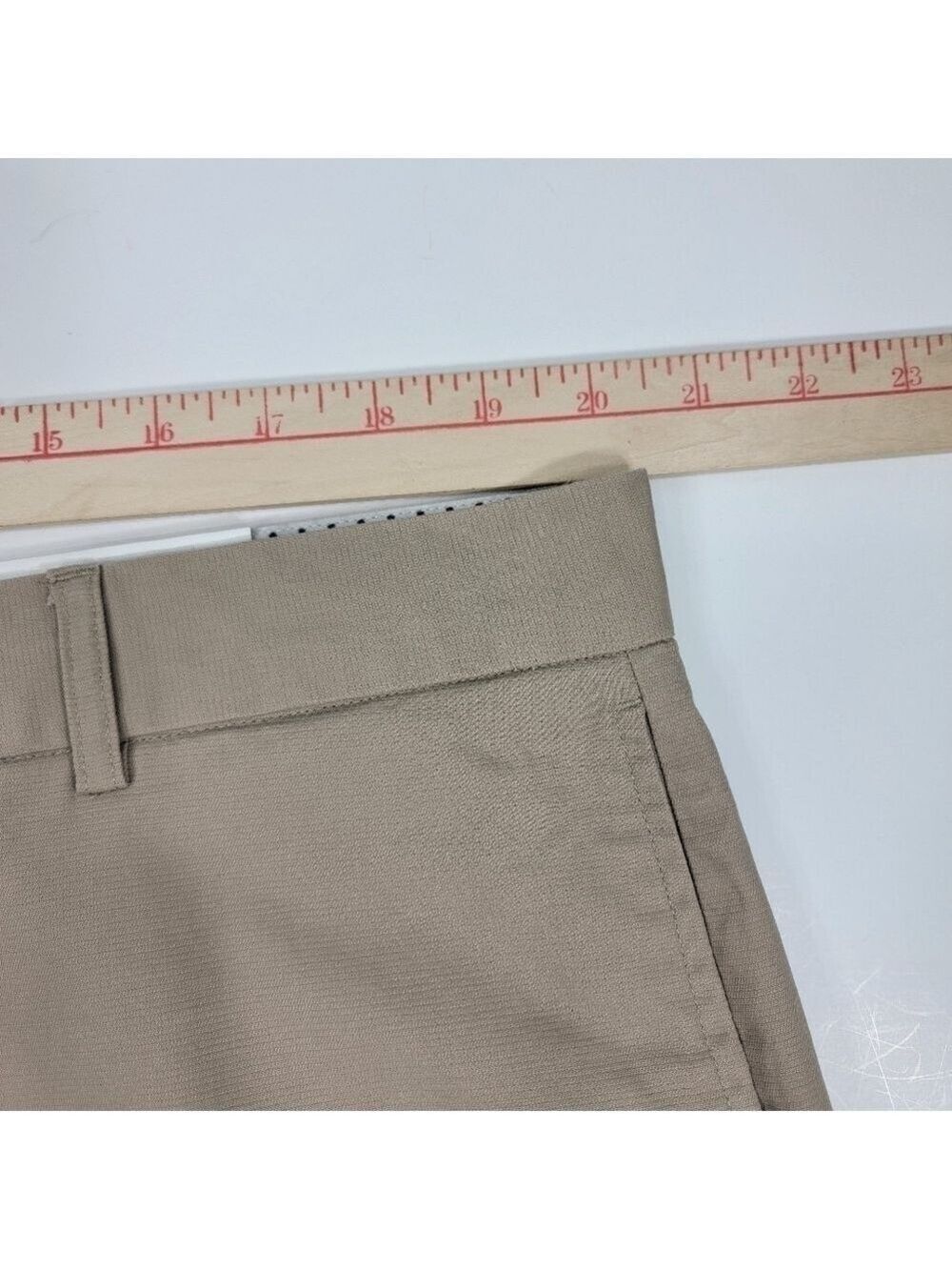 NEW Tailorbyrd Stretch Chino Performance Casual Golf Shorts Men's 40 Dark Khaki - Picture 9 of 11
